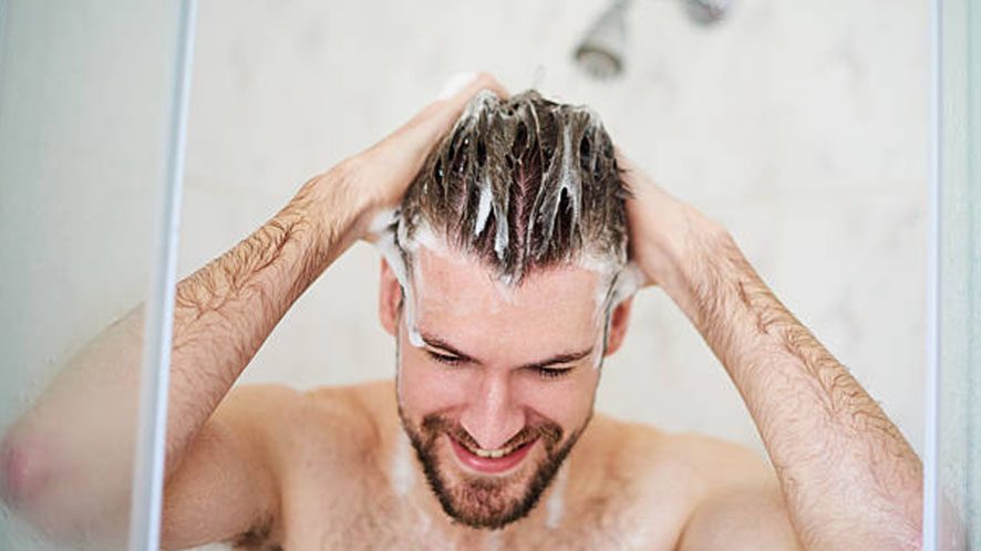 Shower with hair system