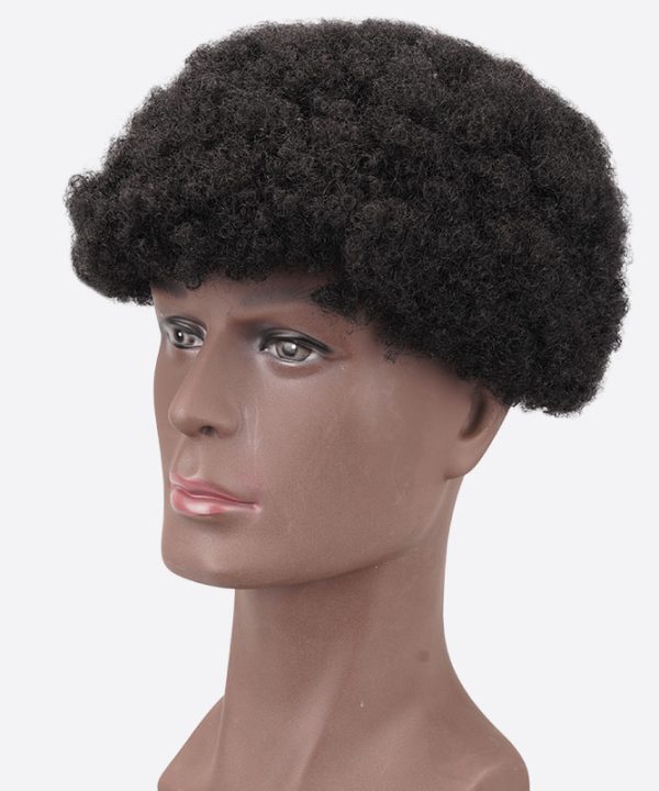 BH6D AFRO Men's Afro Wigs Are Black Men's Toupee Hair Pieces From Bono Hair