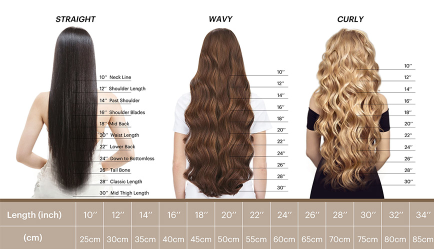 Measuring Hair Length with a Hair Length Chart