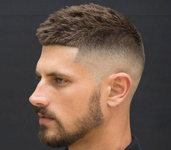 26.Crew Cut with Taper Fade