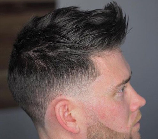 29.Faux Hawk with Taper Fade