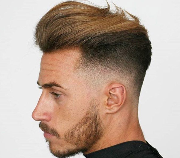 25.Sleek Pompadour