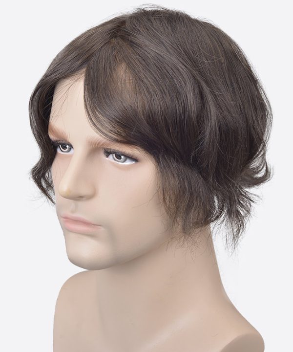 BLN759020 Men's Toupee with Lace Front Is Mono Top Hair System From Bono Hair5