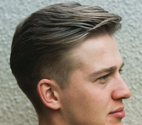 53. Side Swept Taper for men with Retreating Hairlines