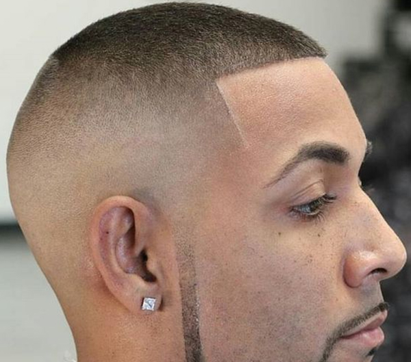 7.Backward fade for men with top bald spots