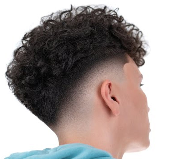 Low Skin Fade Curly Hair